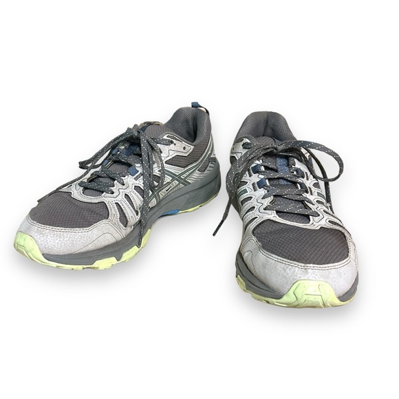 ASICS Gel Venture 7 Running Shoes Grey Mint 1012A477 Wide Width - Picture 1 of 8